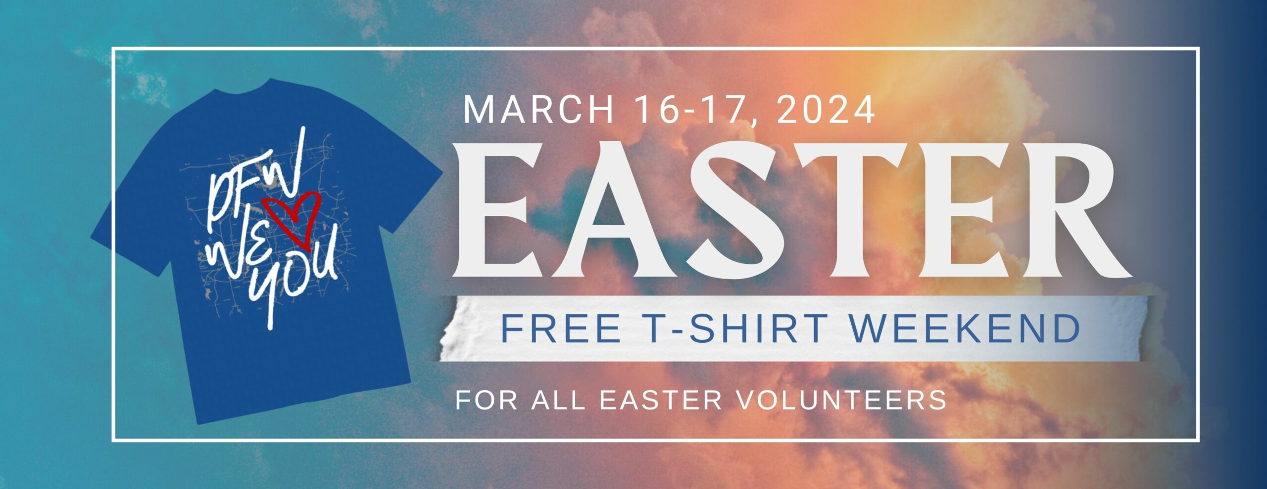 Easter Free T-Shirt Weekend