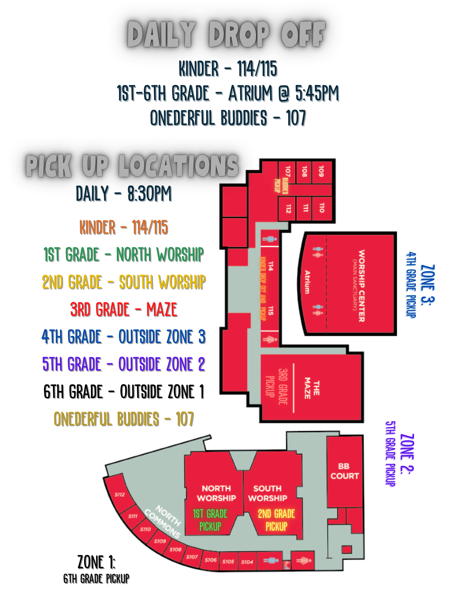 pick up locations