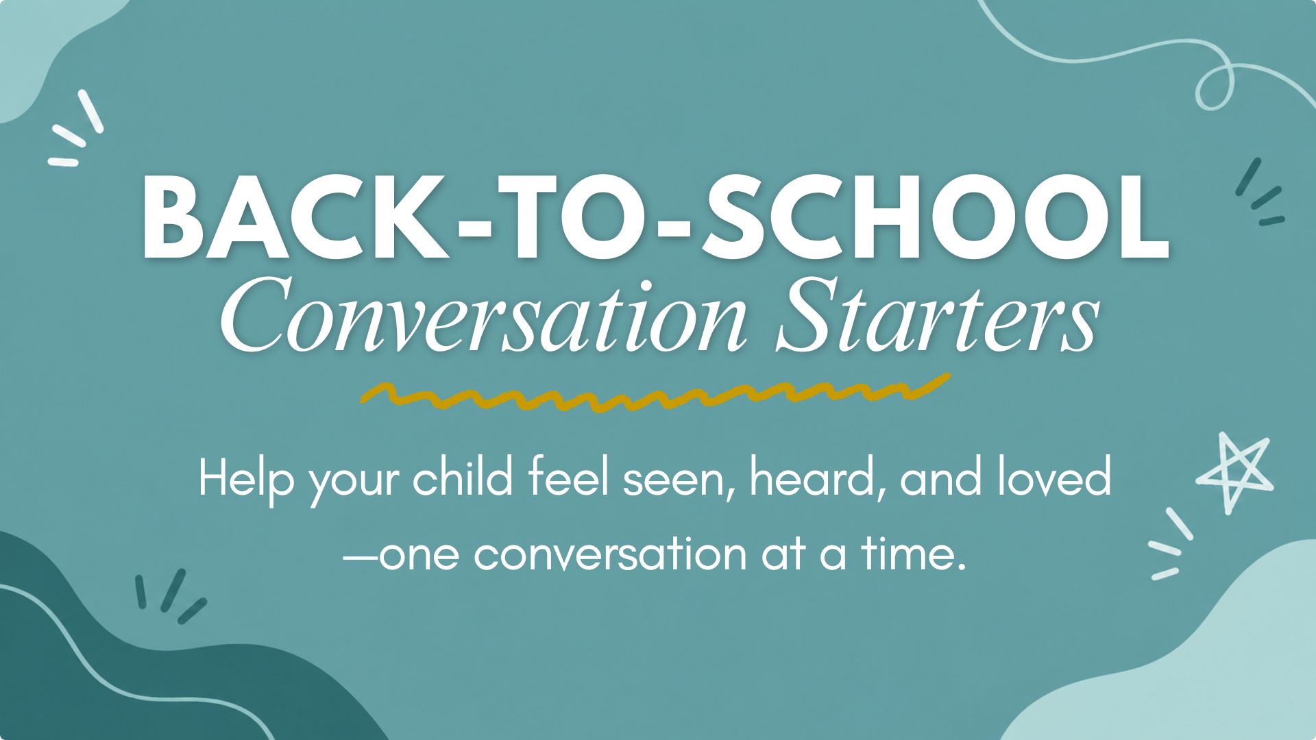 Back-to-School Conversation Cards